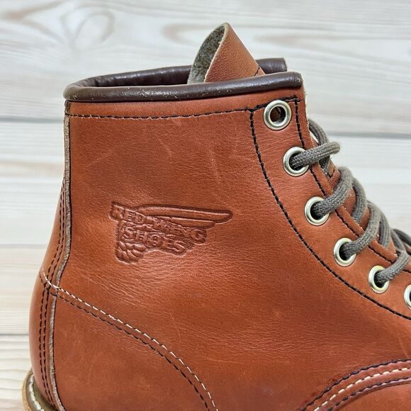 Red Wing Heritage 8875 Irish Setter Mens 4E Moc-Toe Work Boot 6" Oro Russet USA - Picture 9 of 16